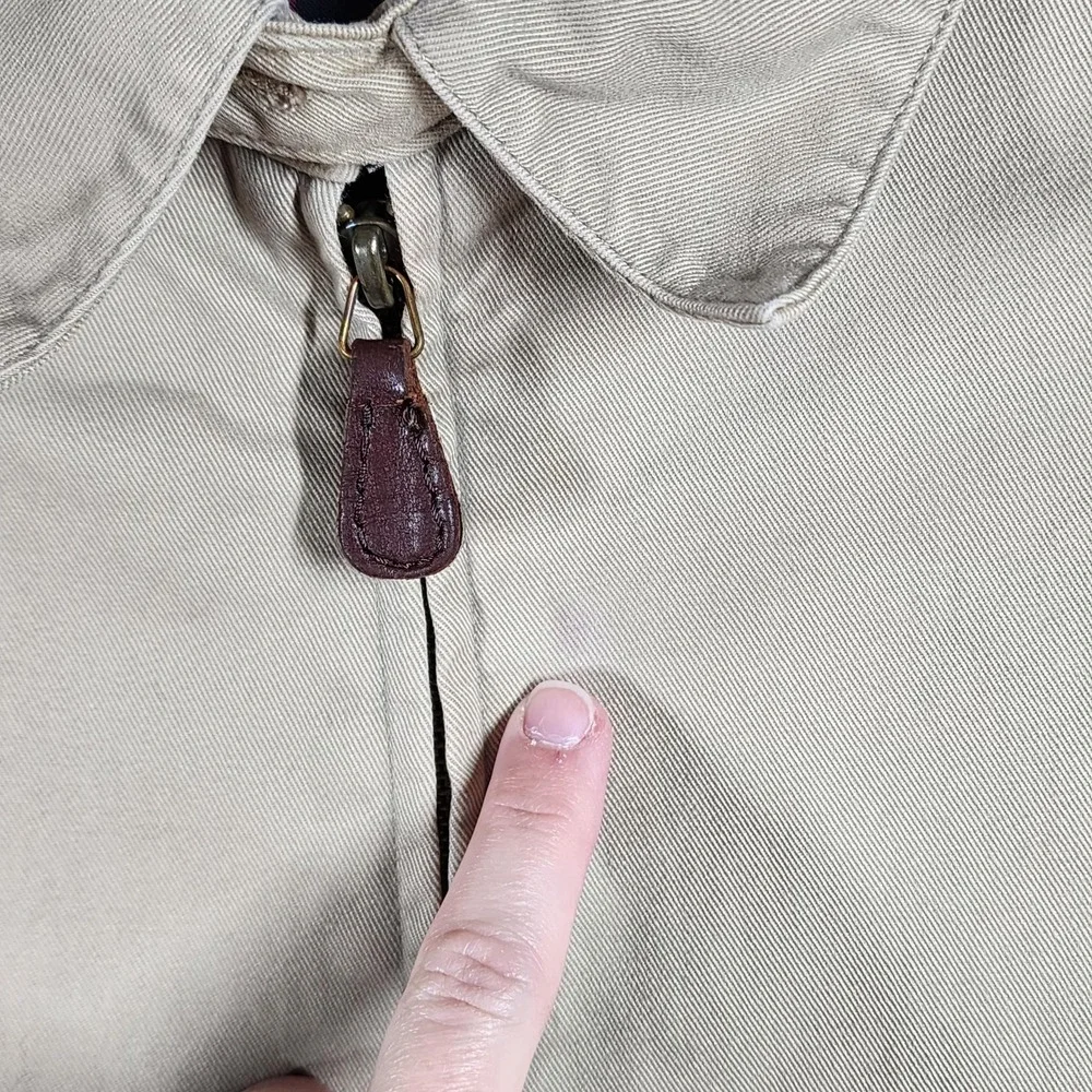 Vintage‎ Polo Ralph Lauren Harrington Jacket Mens 3X Khaki Plaid Lined Coat Y2K